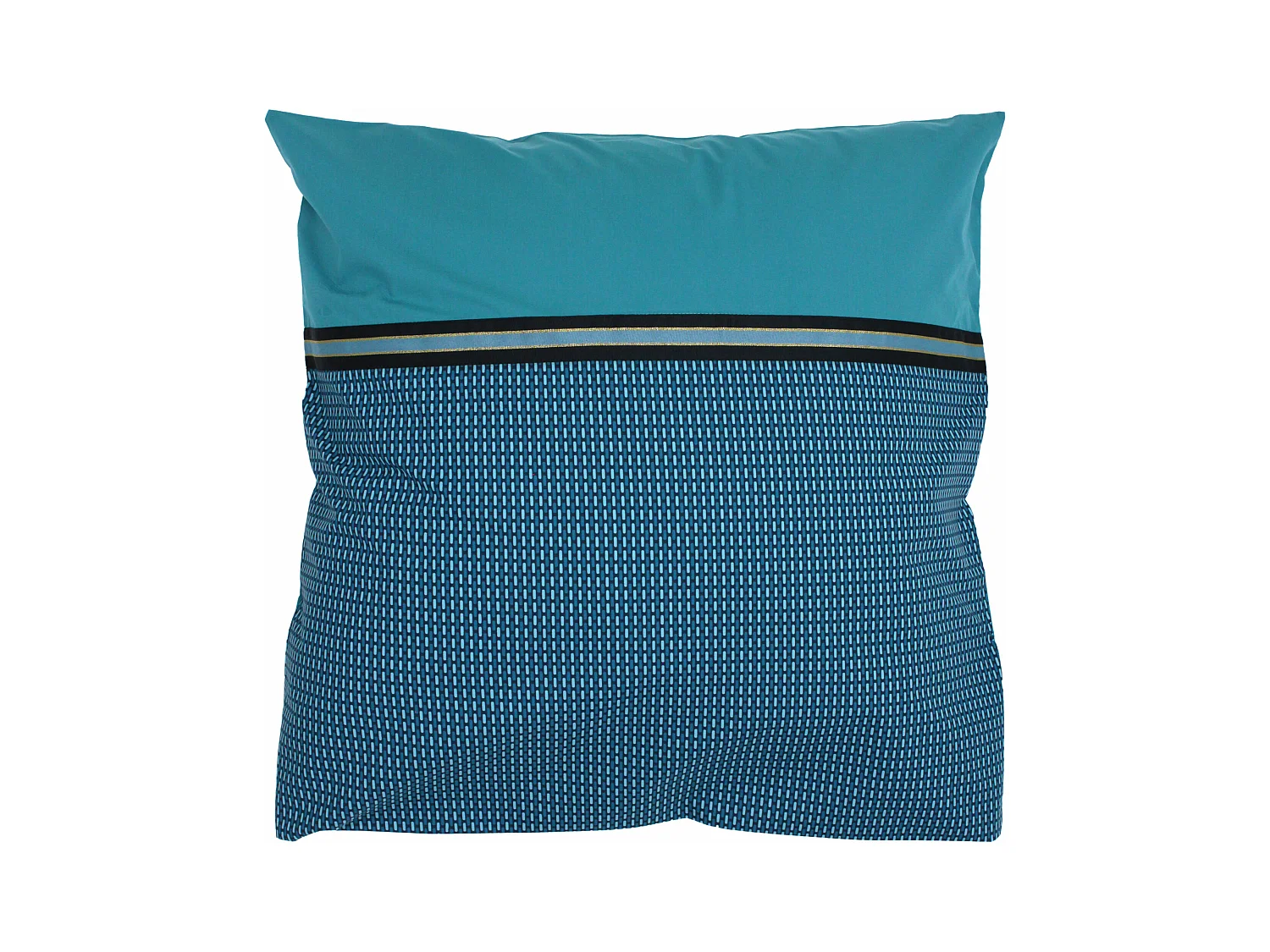 Parure de lit 240x220 cm percale de coton GUSTAV vert Emeraude 3 pièces