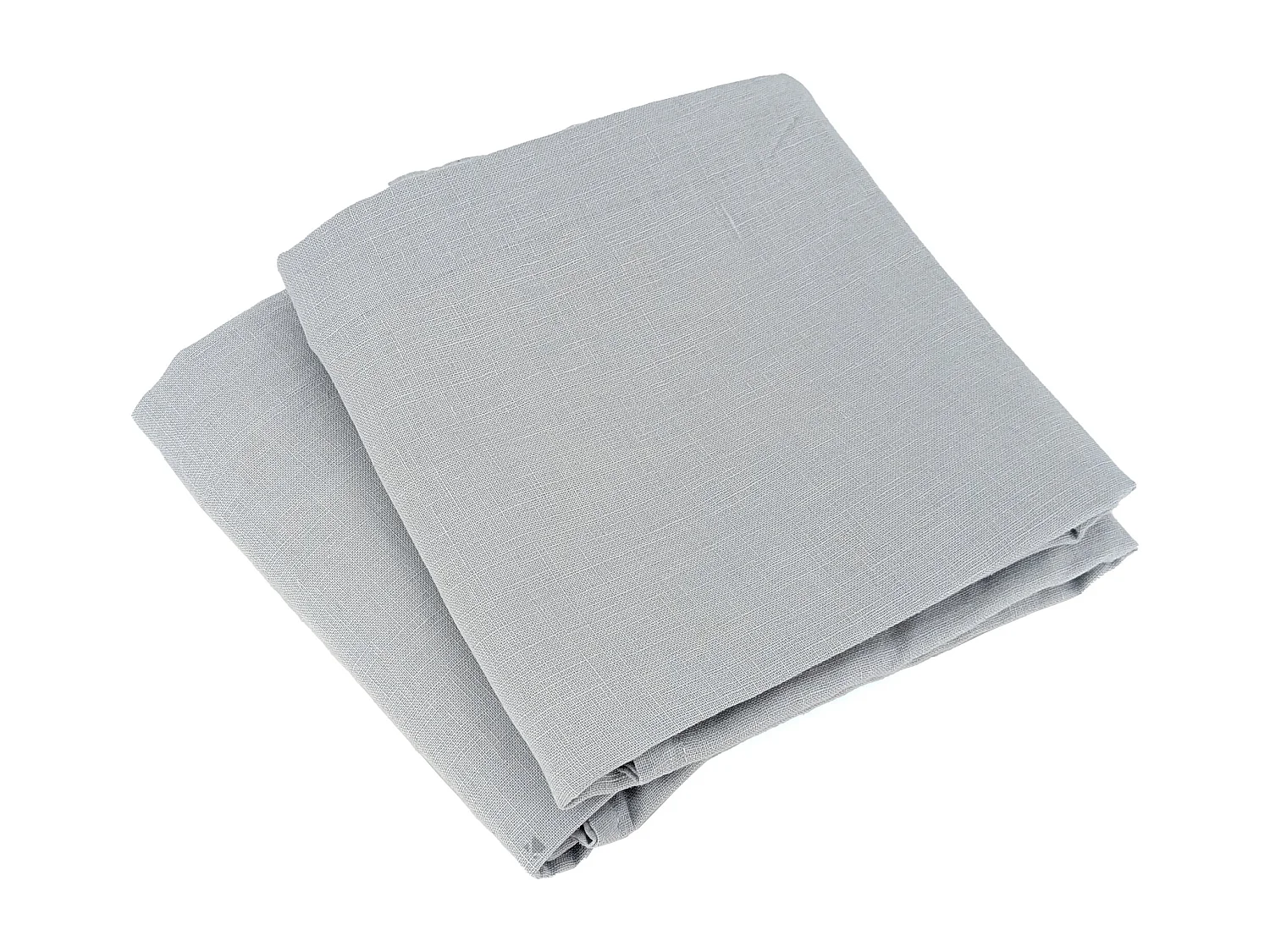 Parure de lit 240x220 cm coton lin lavé LINO gris 3 pièces