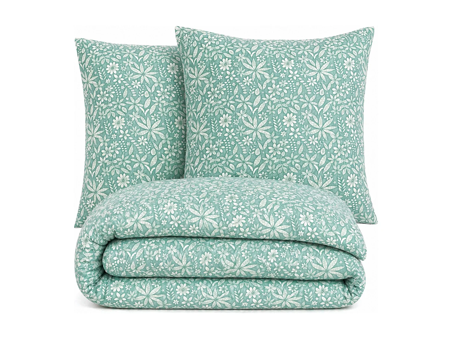 Parure de lit 240x220 cm coton + lyocell LIBERTYS Vert Celadon