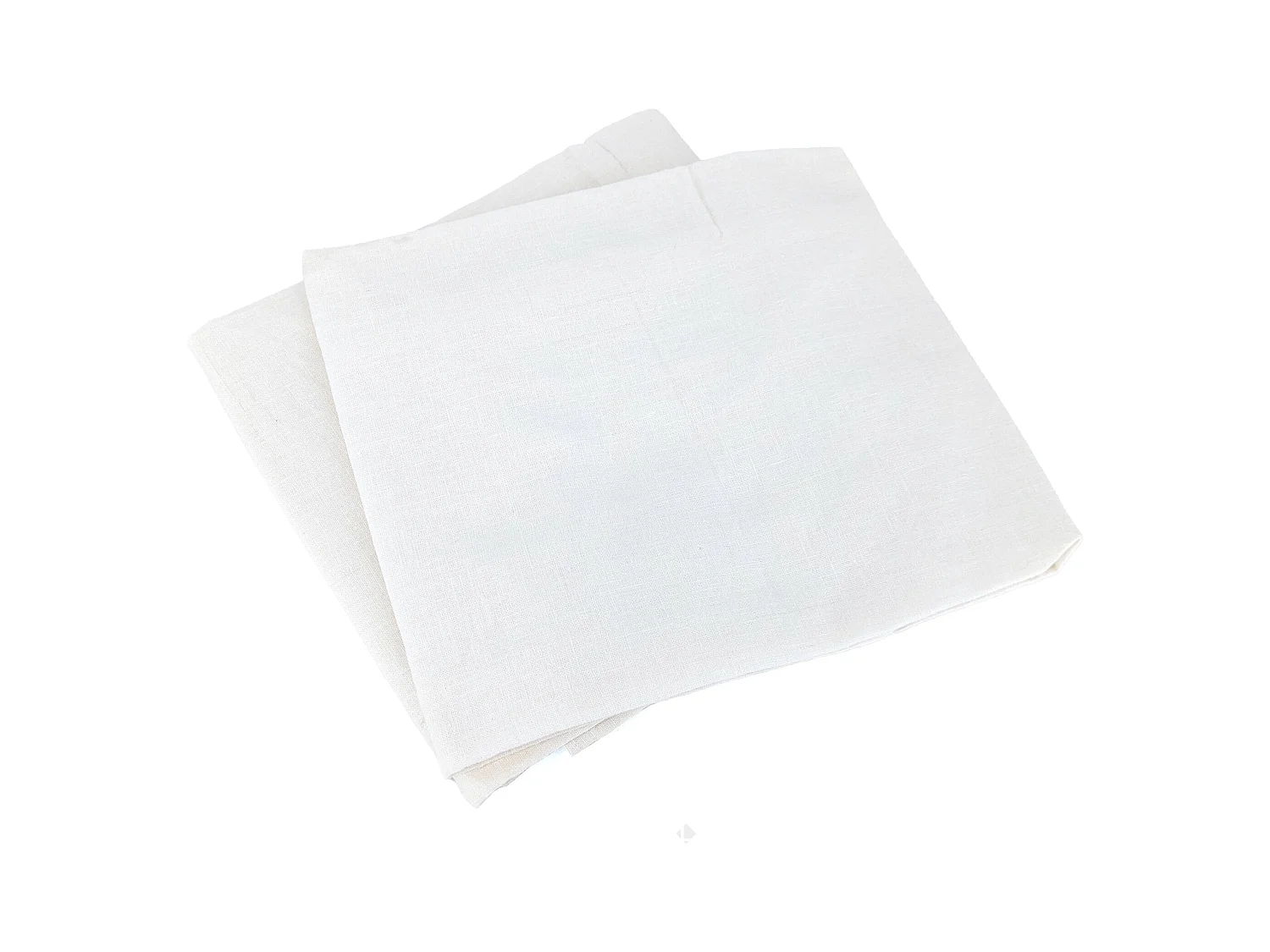 Parure de lit 260x240 cm coton lin lavé LINO blanc 3 pièces