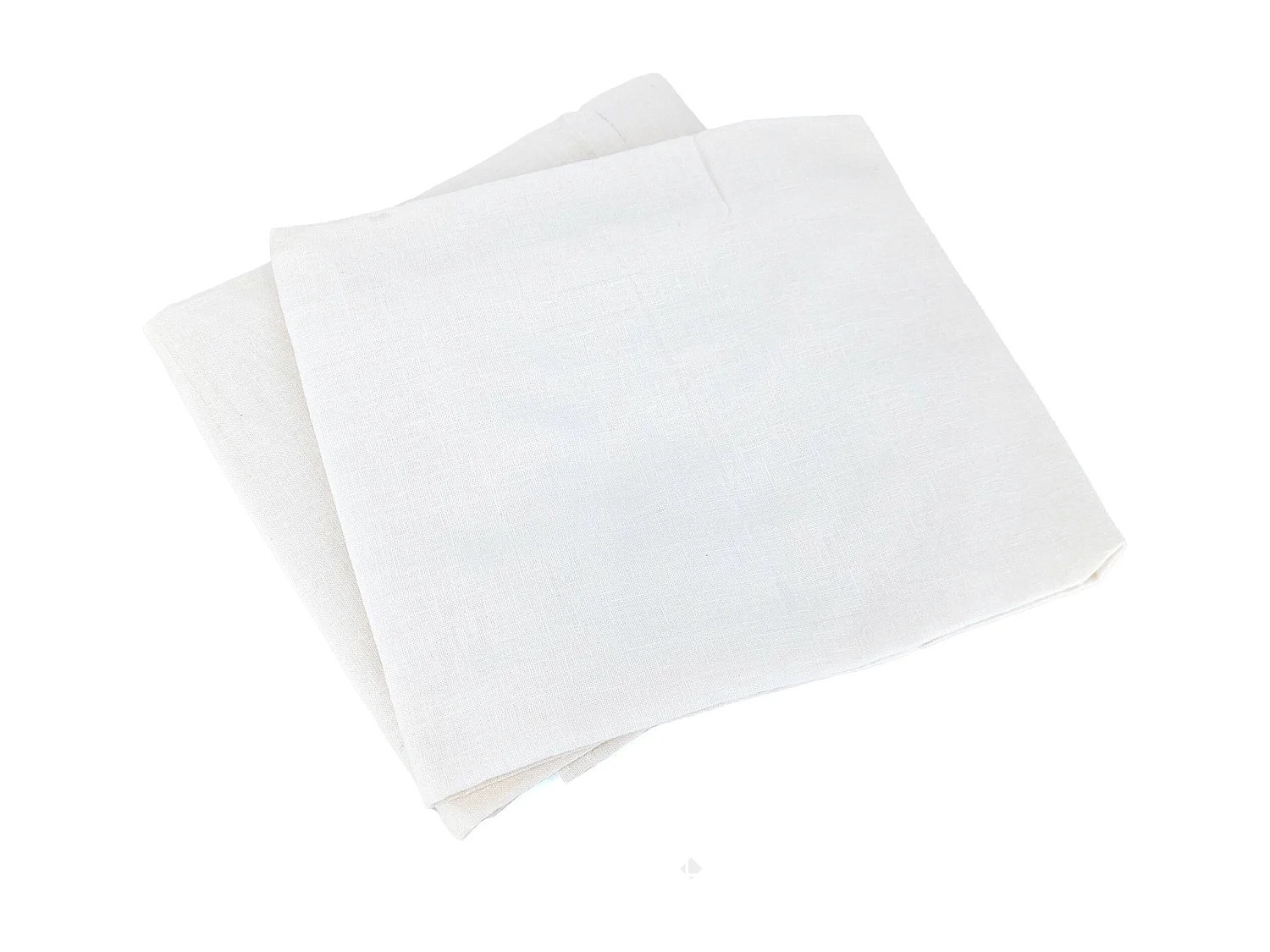 Parure de lit 260x240 cm coton lin lavé LINO blanc 3 pièces