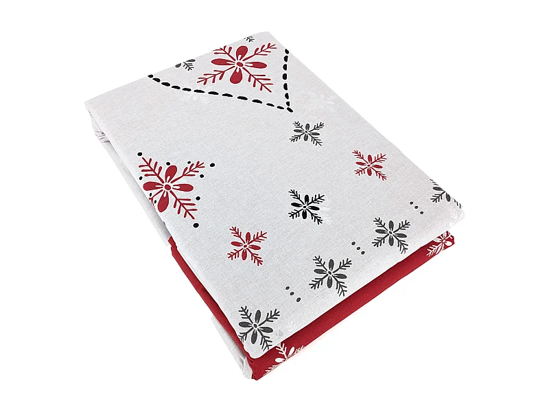 Parure de lit 260x240 cm coton ANGEL Rouge Terre cuite