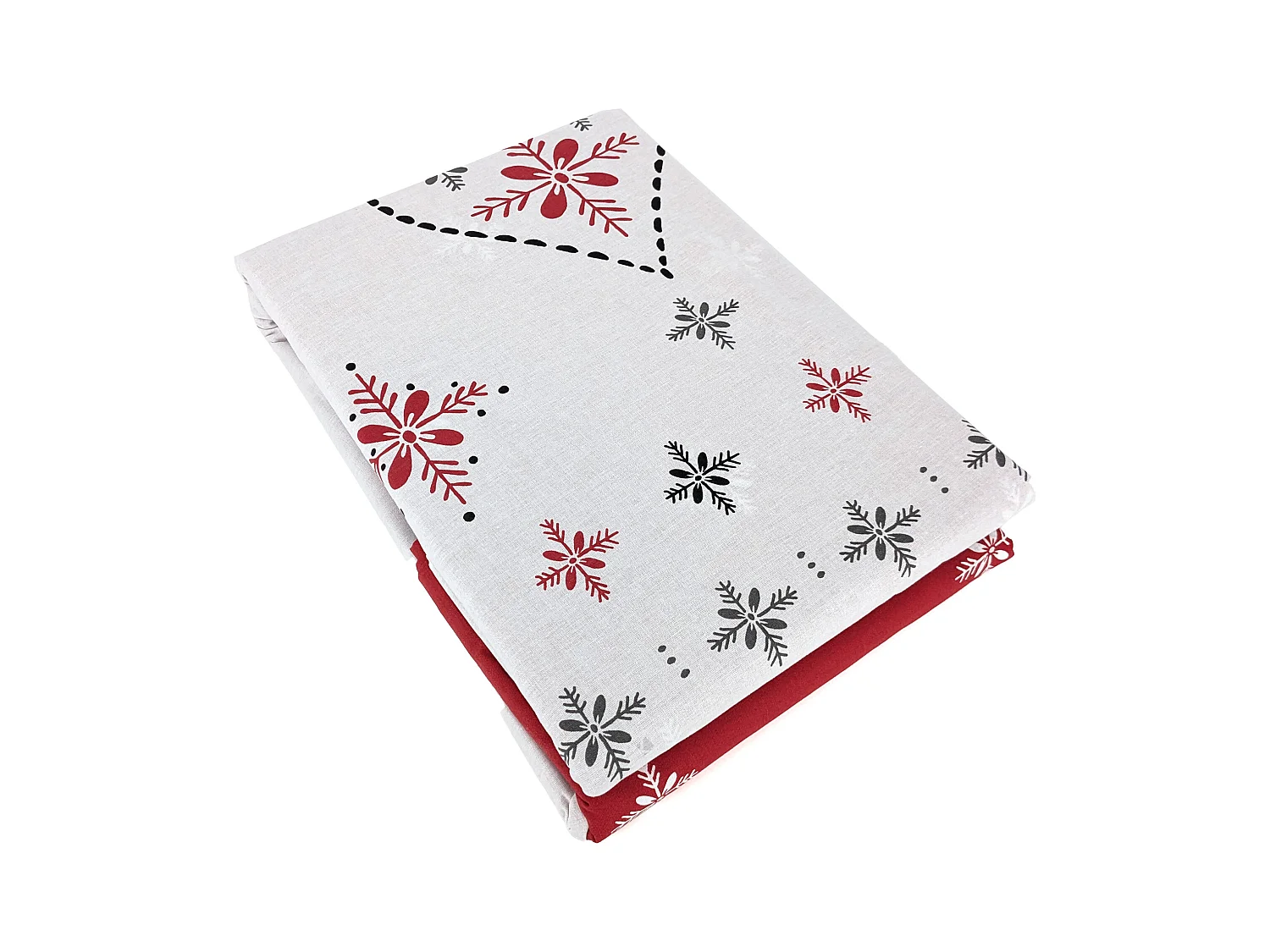 Parure de lit 260x240 cm coton ANGEL Rouge Terre cuite