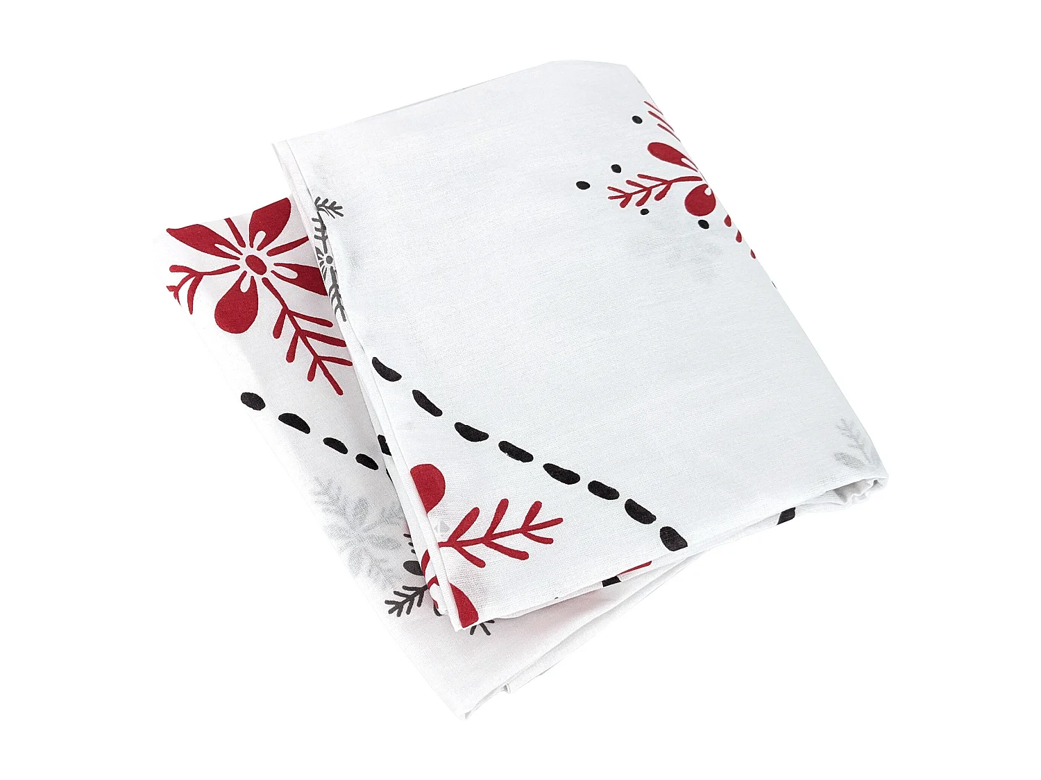 Parure de lit 260x240 cm coton ANGEL Rouge Terre cuite