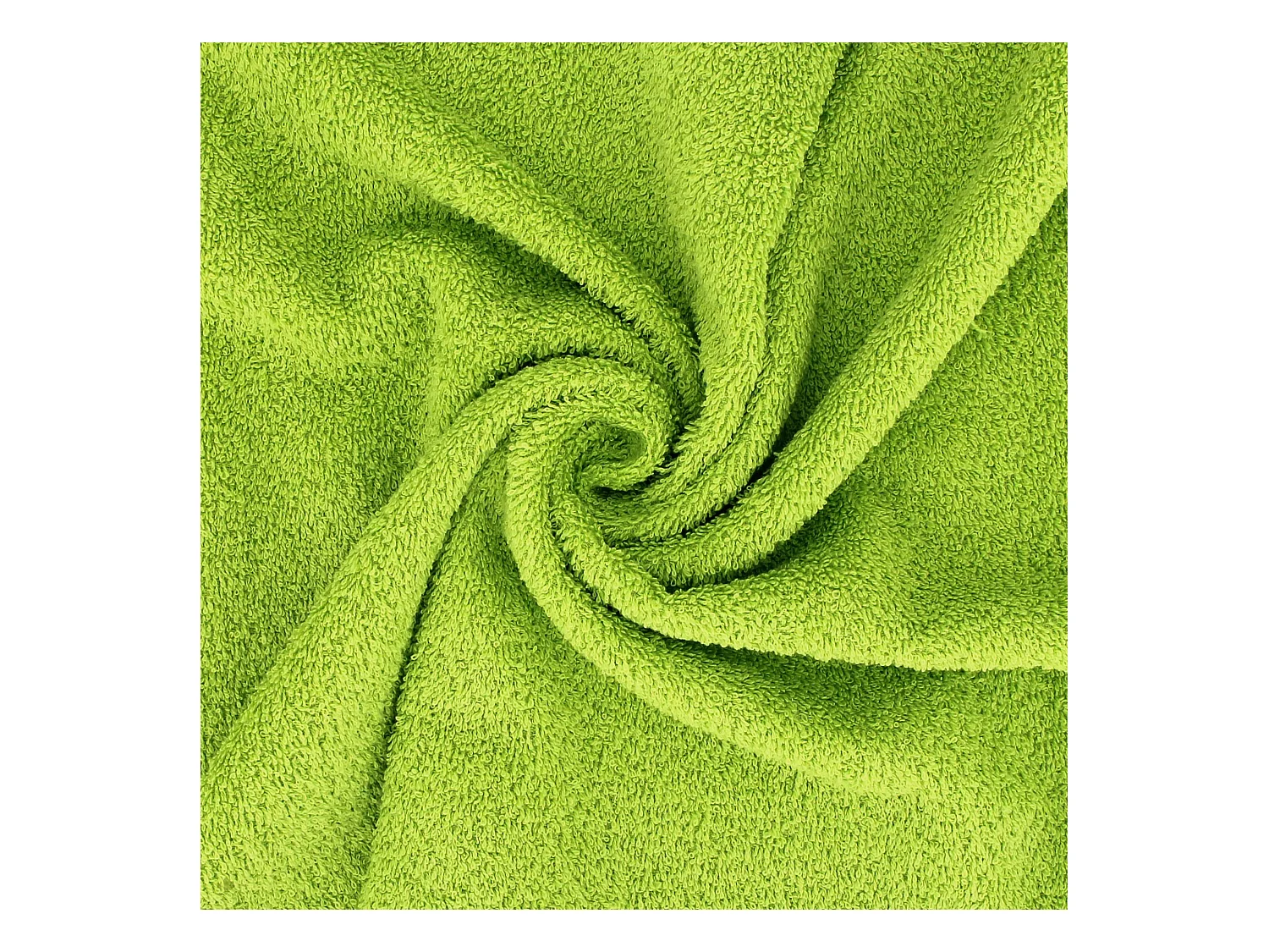 Lot de 6 serviettes de toilette 50x90 cm ALPHA vert Pistache