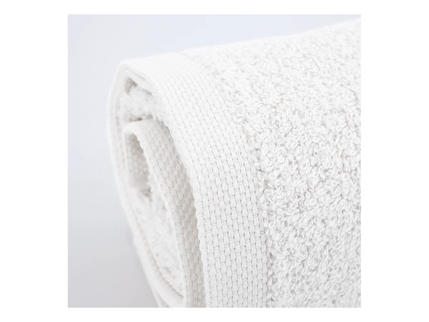 Lot de 6 serviettes de toilette 50x90 cm ALPHA blanc