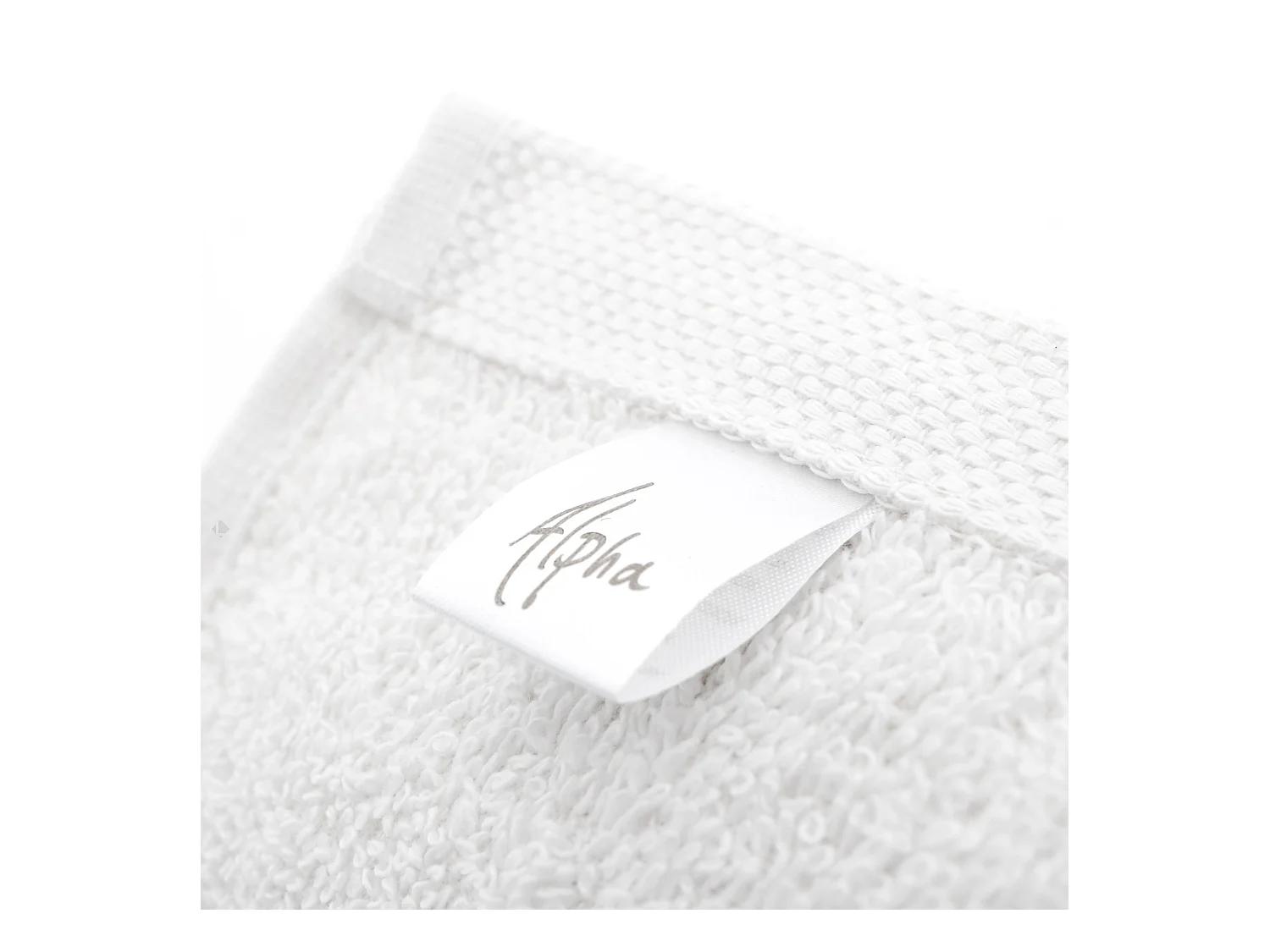 Lot de 6 serviettes de toilette 50x90 cm ALPHA blanc