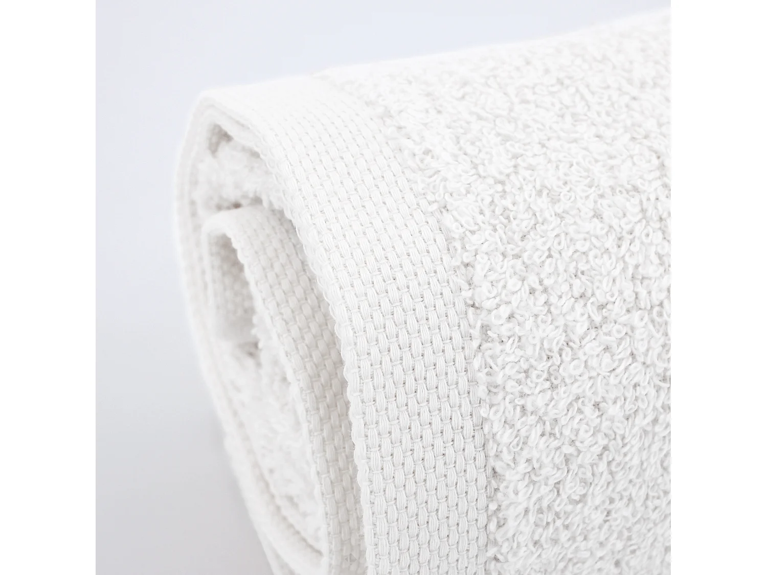 Lot de 6 serviettes de toilette 50x90 cm ALPHA blanc