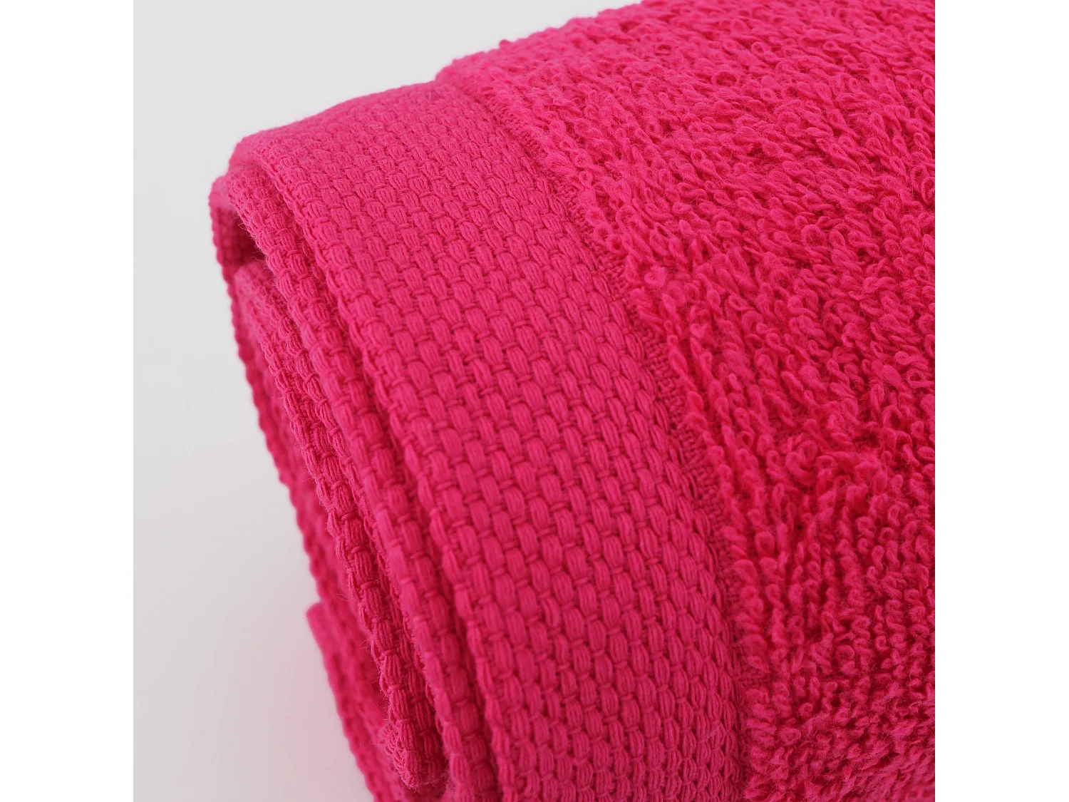 Lot de 6 serviettes de toilette 50x90 cm ALPHA rose Fuschia