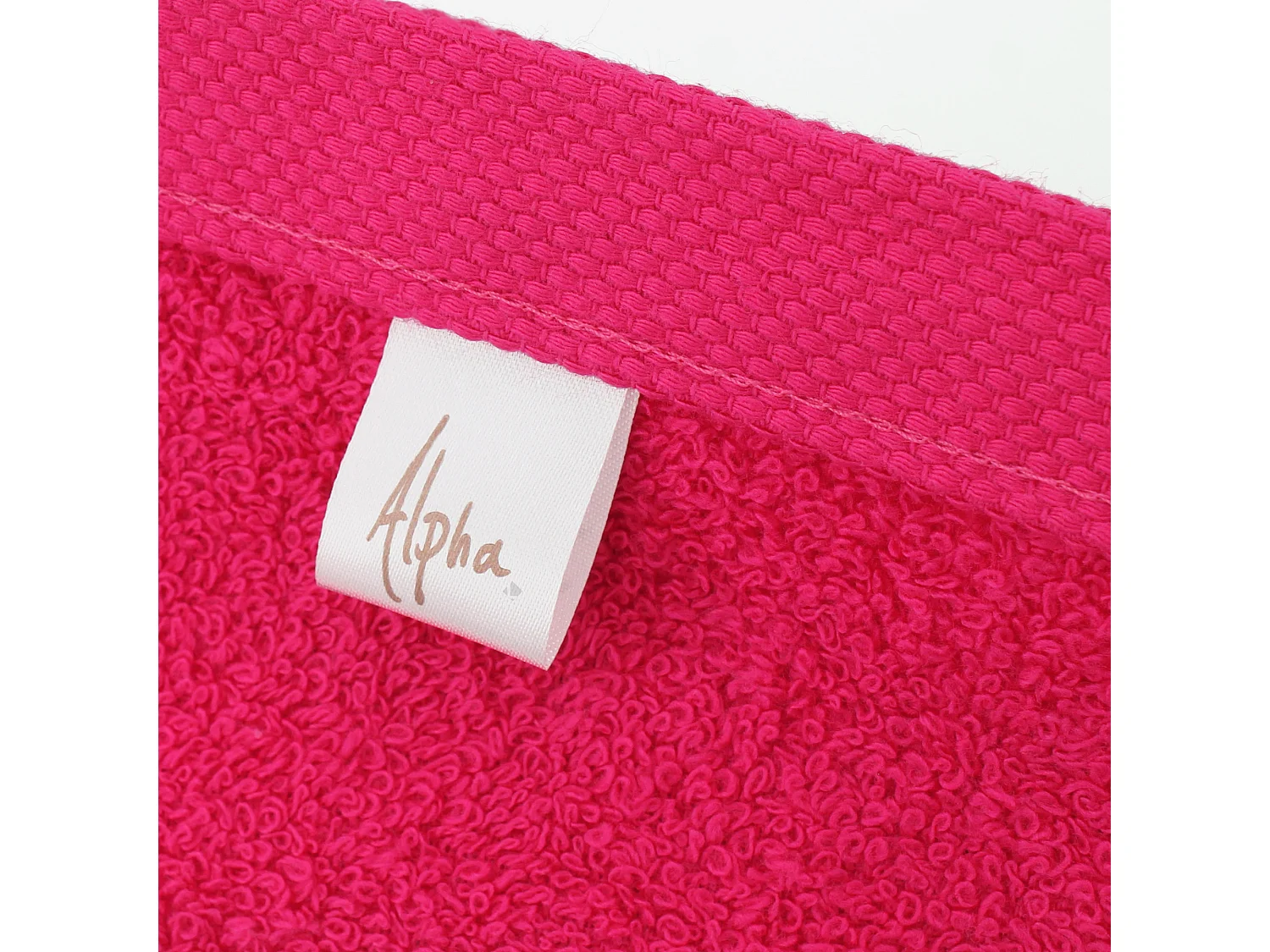 Lot de 6 serviettes de toilette 50x90 cm ALPHA rose Fuschia