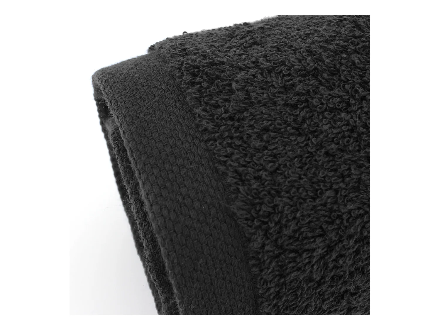 Lot de 6 serviettes de toilette 50x90 cm ALPHA noir