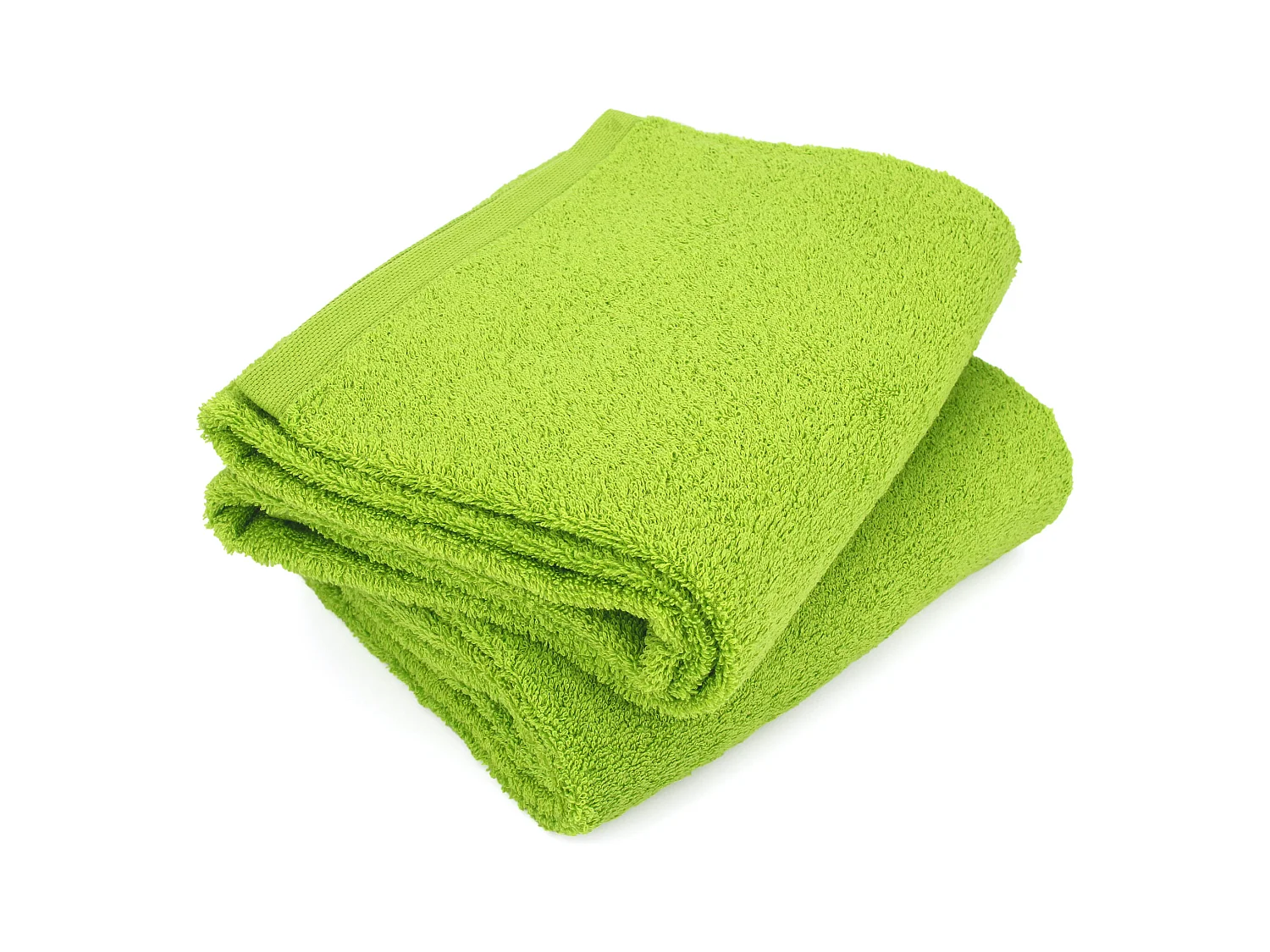 Lot de 2 draps de bain 90x150 cm ALPHA vert Pistache