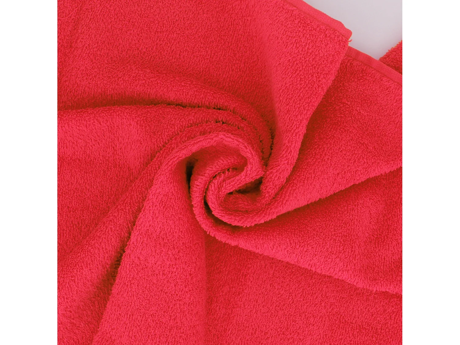 Lot de 2 draps de bain 90x150 cm ALPHA rouge