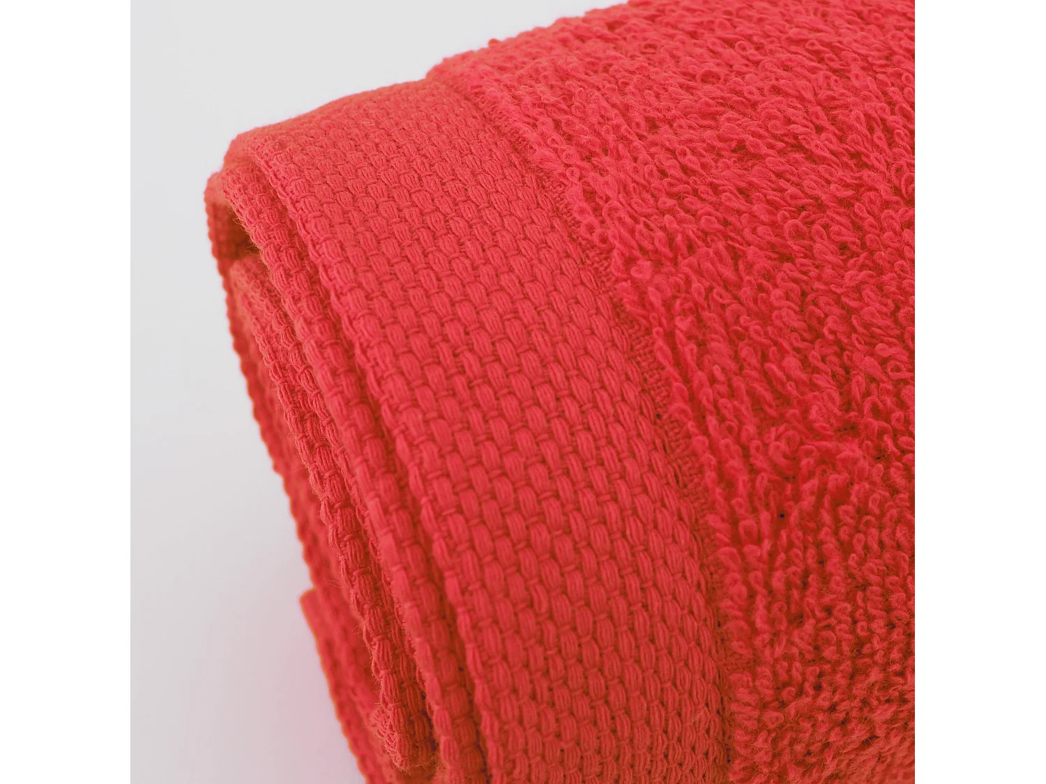Lot de 2 draps de bain 90x150 cm ALPHA rouge
