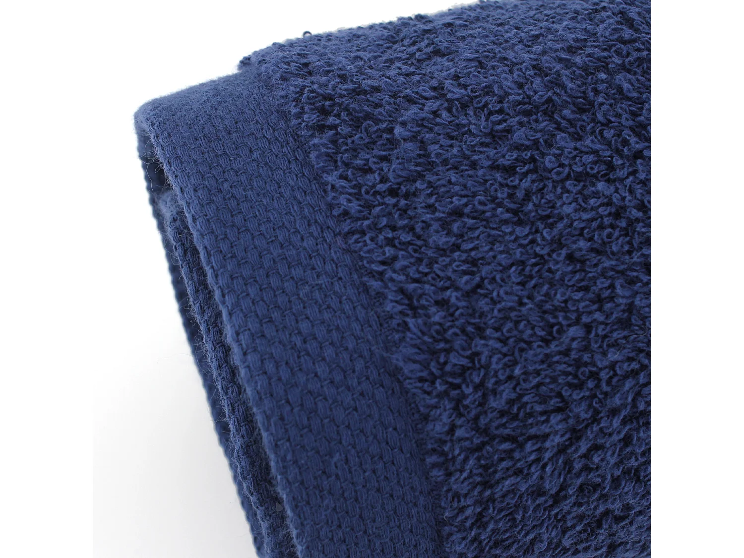 Lot de 2 draps de douche 70x130 cm ALPHA bleu Marine