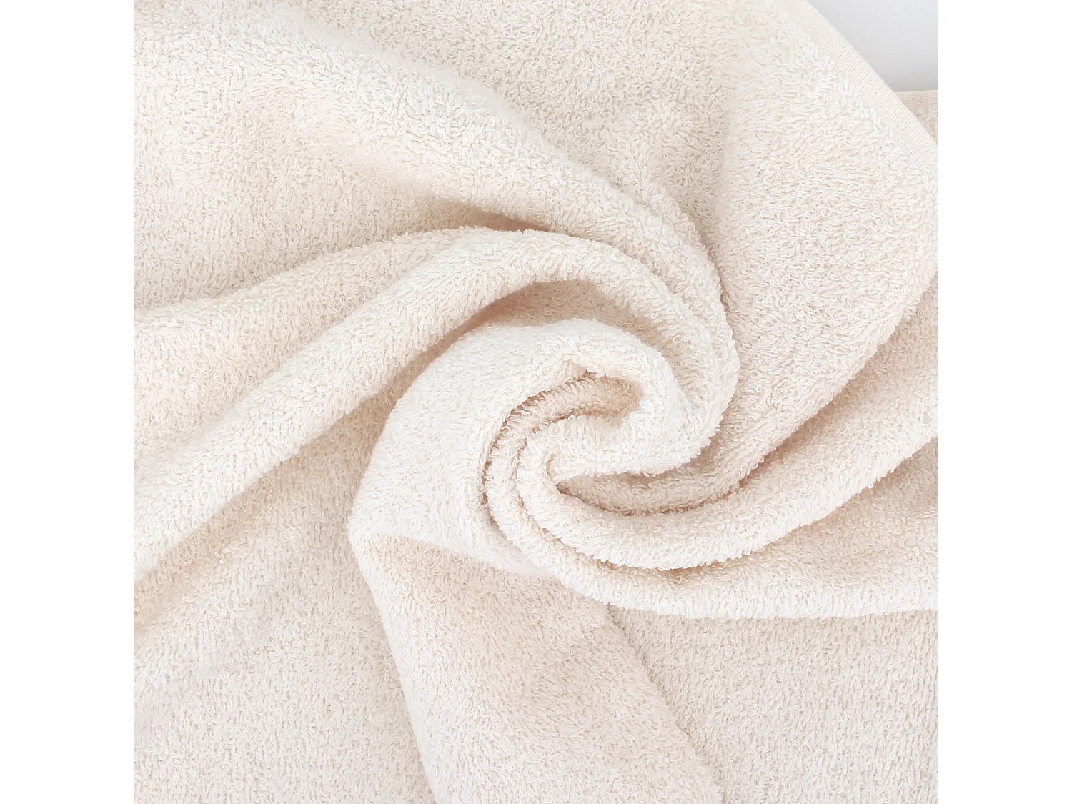 Lot de 2 draps de bain 90x150 cm ALPHA ivoire