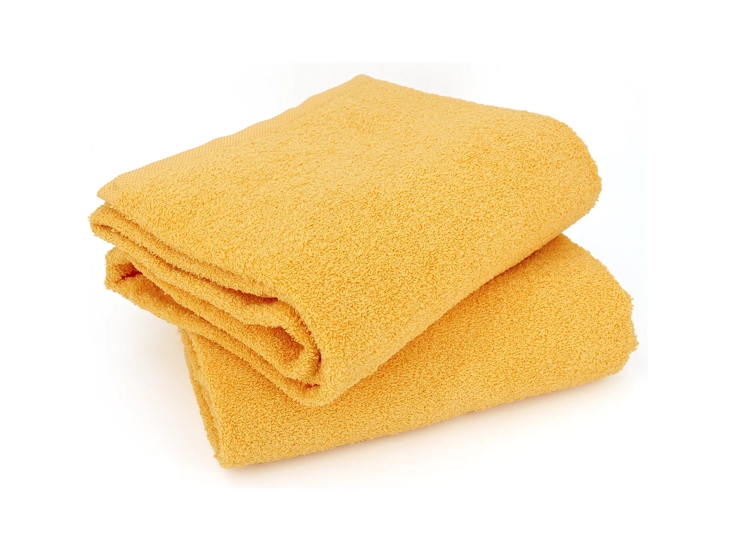 Lot de 2 draps de bain 90x150 cm ALPHA jaune Or