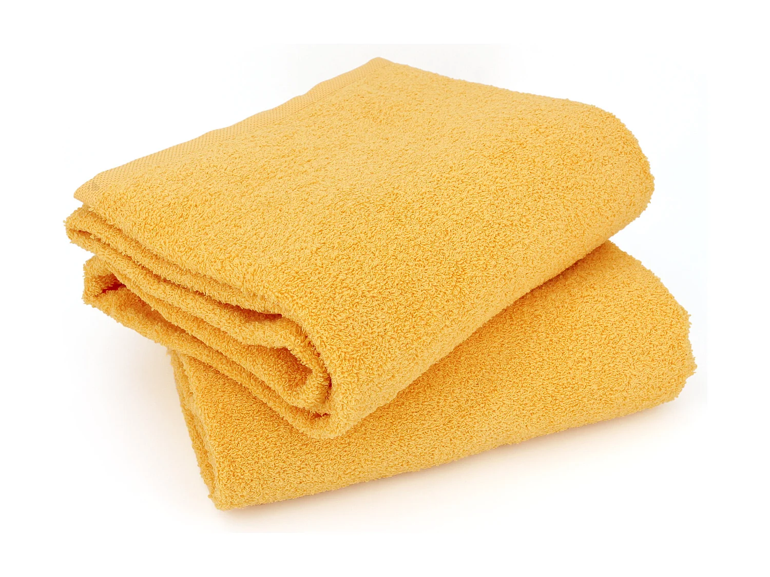 Lot de 2 draps de bain 90x150 cm ALPHA jaune Or