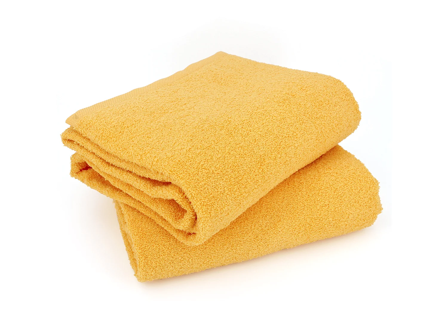 Lot de 2 draps de bain 90x150 cm ALPHA jaune Or