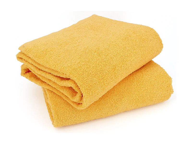 Lot de 2 draps de bain 90x150 cm ALPHA jaune Or