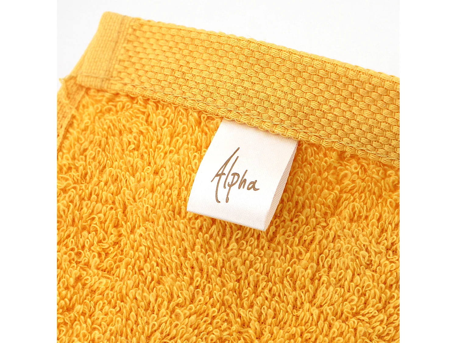 Lot de 2 draps de douche 70x130 cm ALPHA jaune Or
