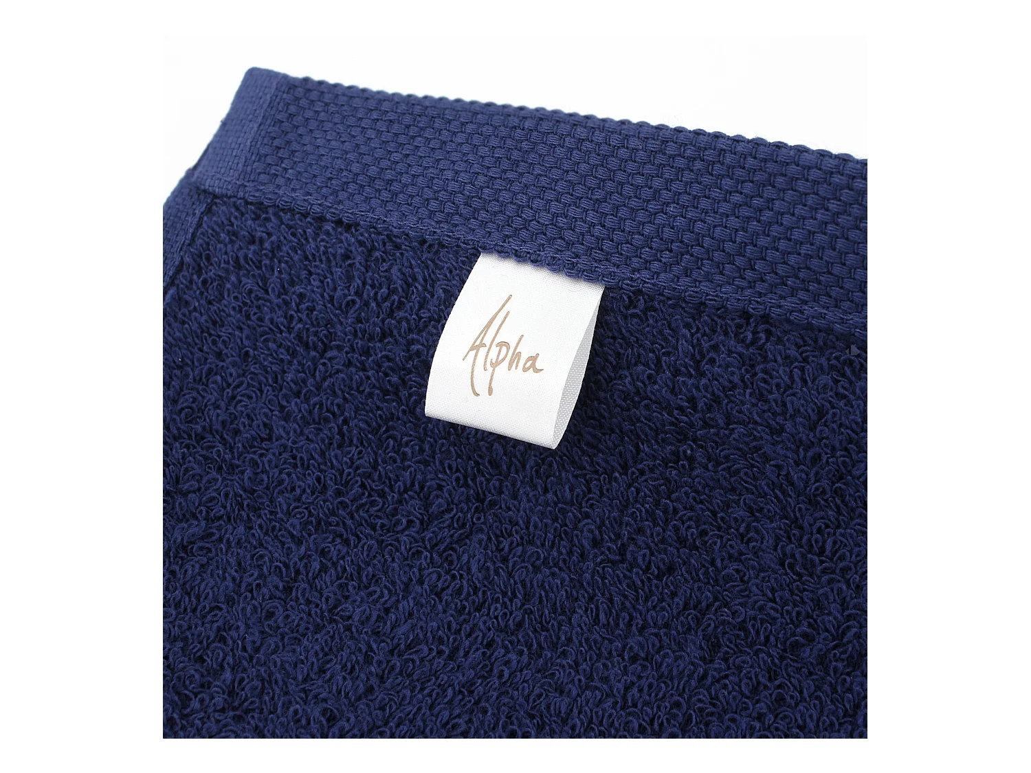 Lot de 2 draps de bain 90x150 cm ALPHA bleu Marine
