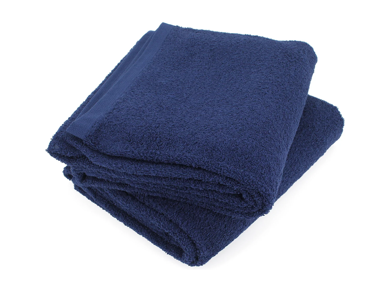 Lot de 2 draps de bain 90x150 cm ALPHA bleu Marine
