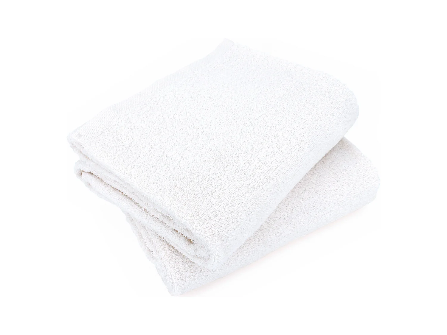 Lot de 2 draps de bain 90x150 cm ALPHA blanc