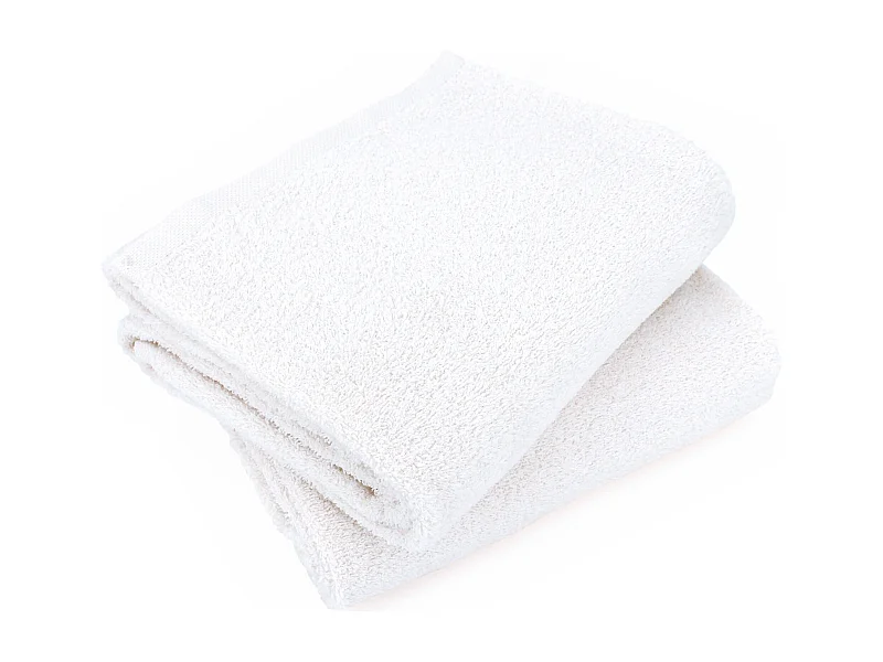 Lot de 2 draps de bain 90x150 cm ALPHA blanc