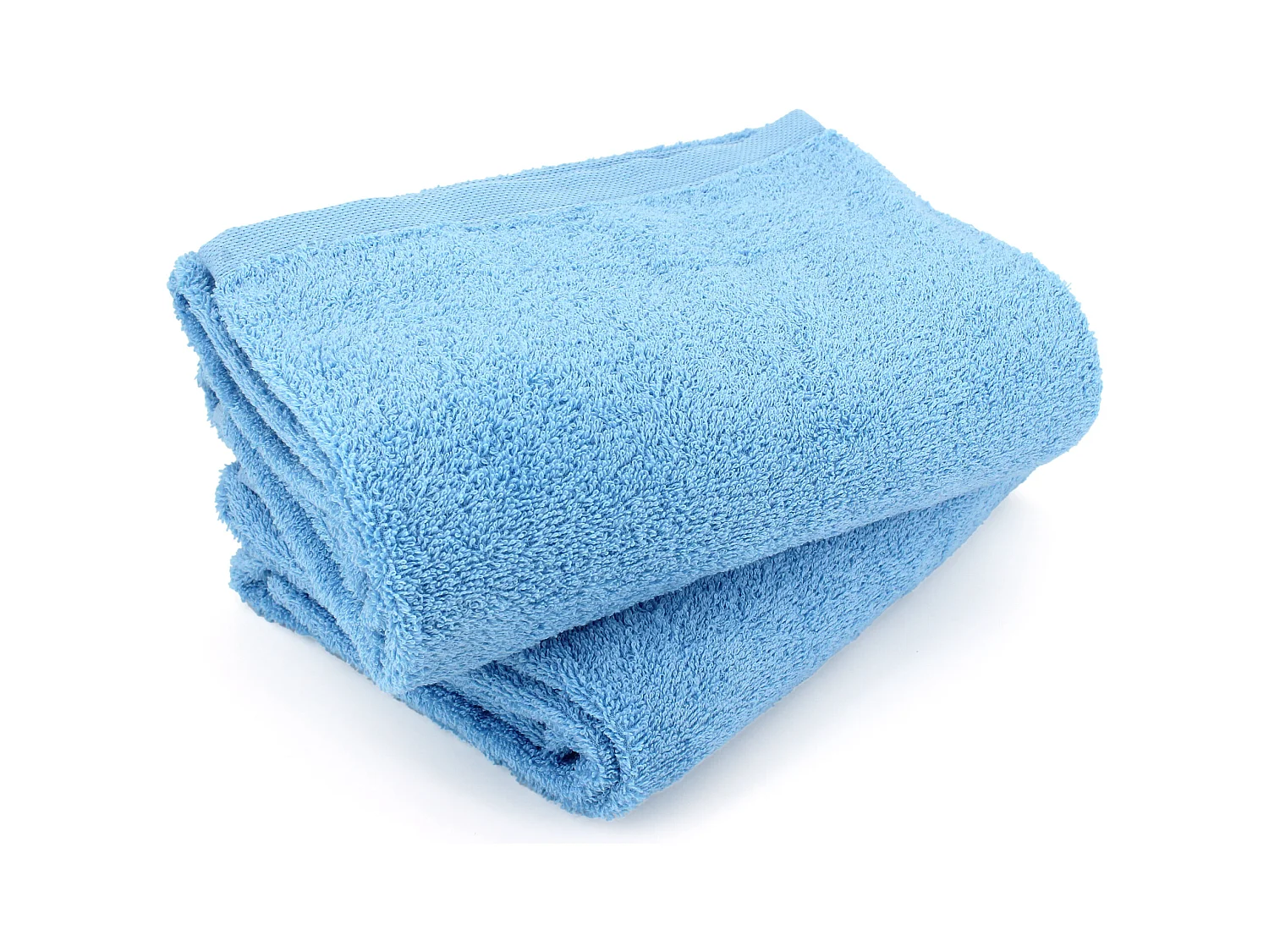 Lot de 2 draps de bain 90x150 cm ALPHA bleu Ciel