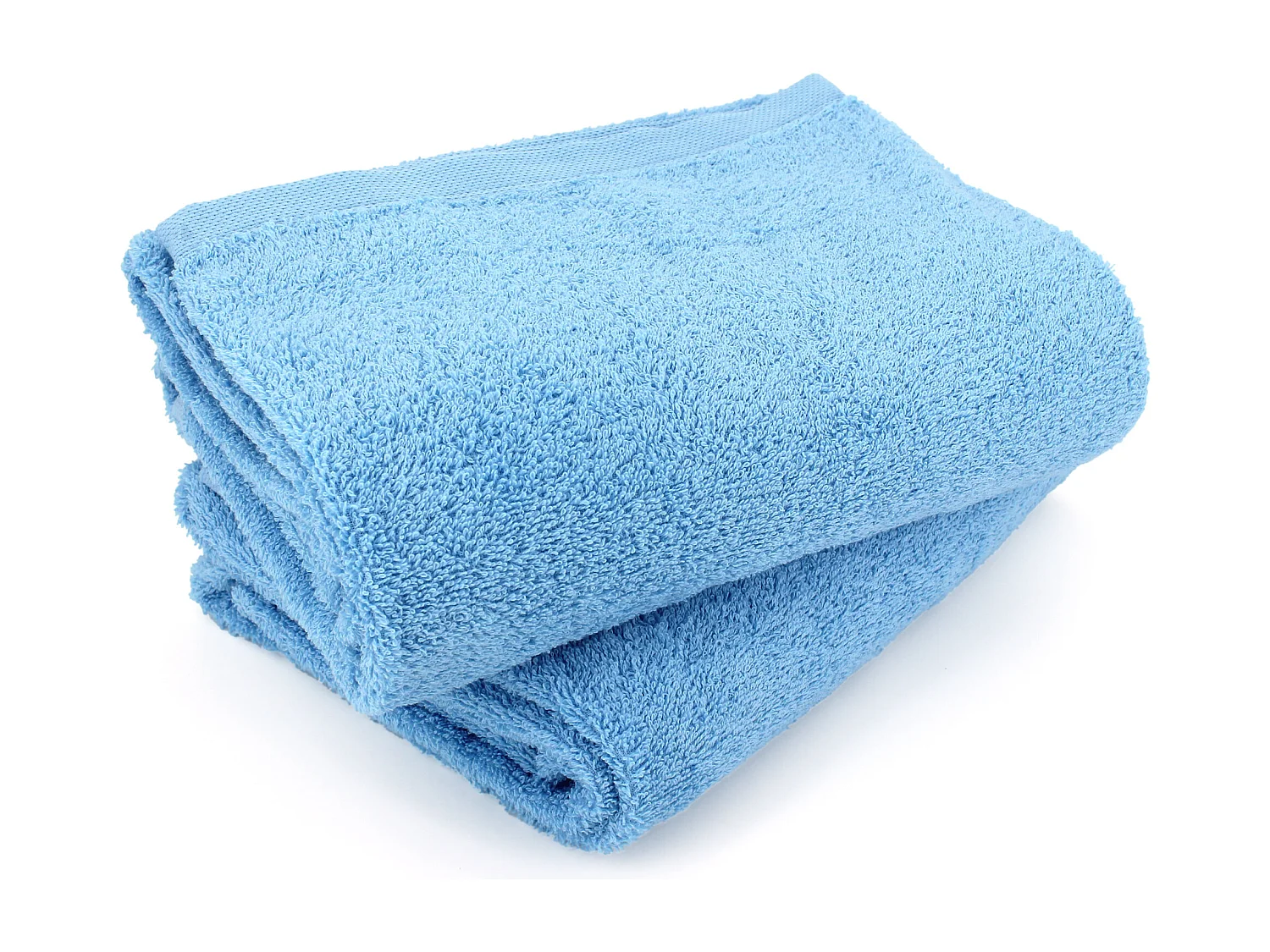Lot de 2 draps de bain 90x150 cm ALPHA bleu Ciel