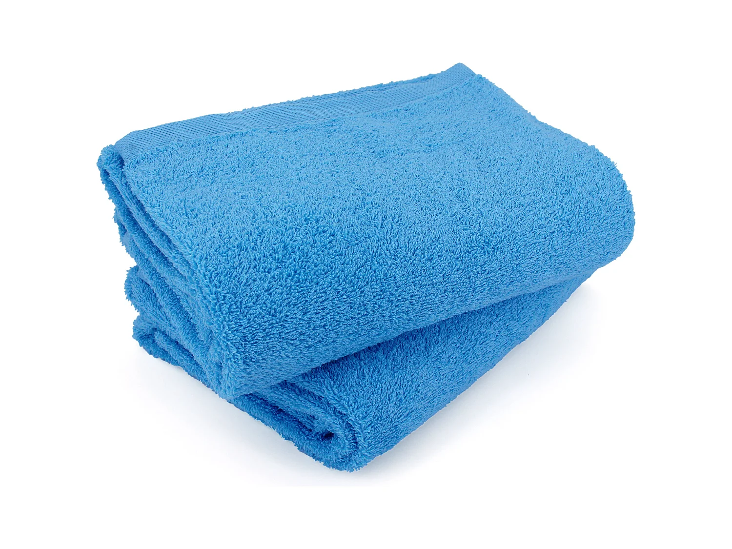 Lot de 2 draps de bain 90x150 cm ALPHA bleu Turquoise