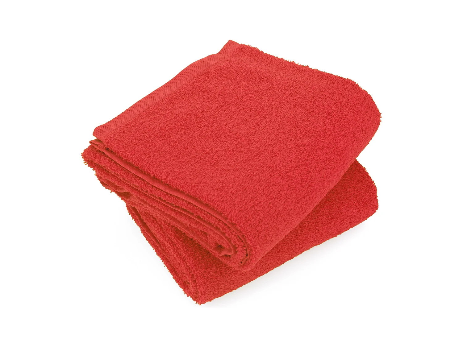 Lot de 2 draps de douche 70x130 cm ALPHA rouge