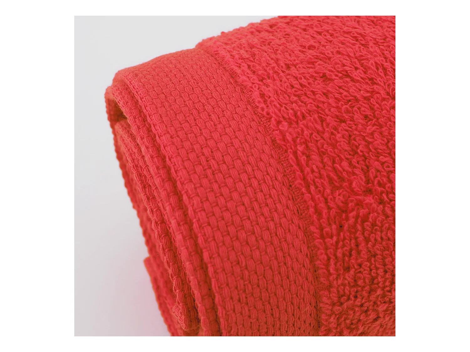 Lot de 2 draps de douche 70x130 cm ALPHA rouge