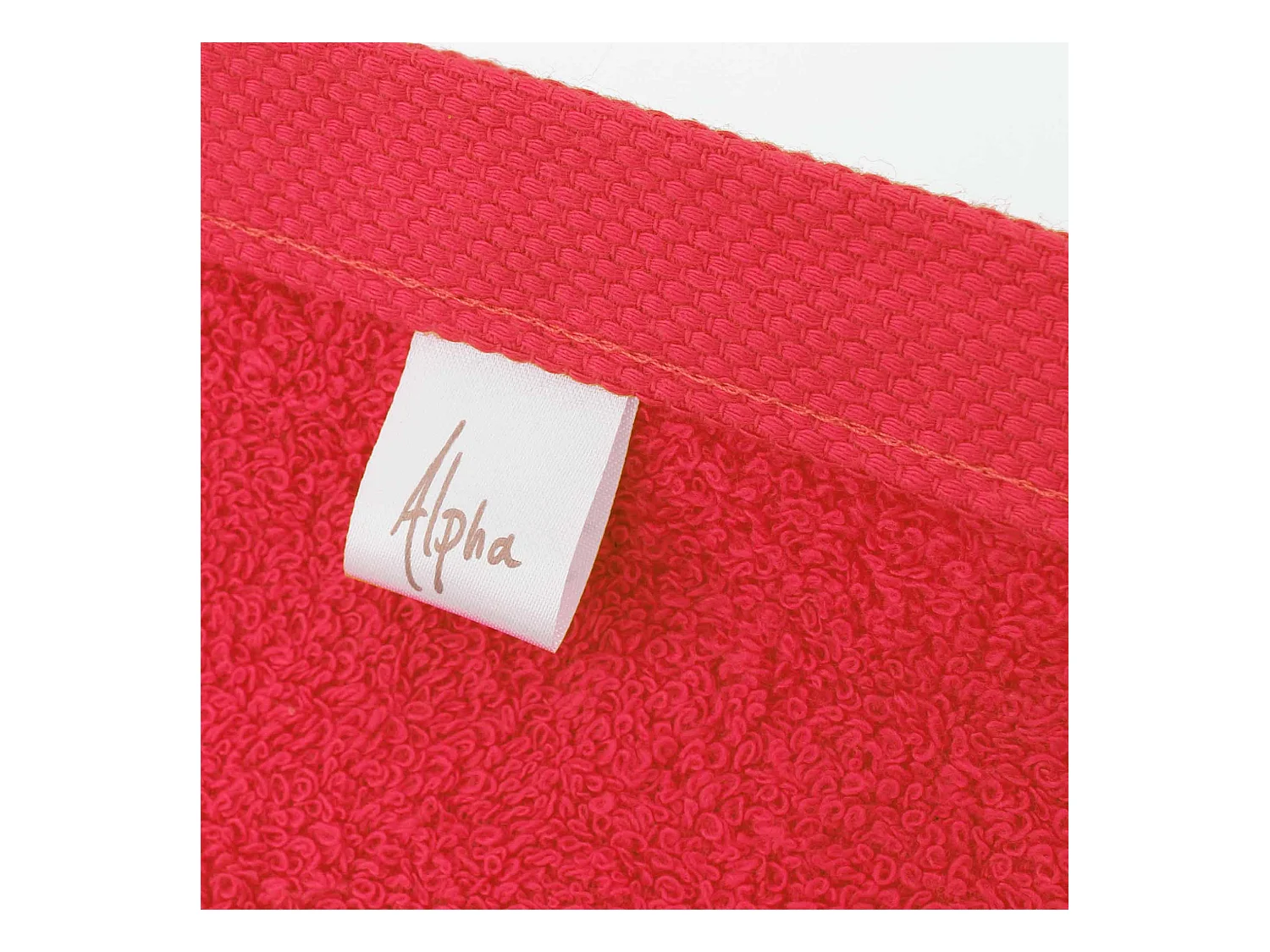 Lot de 2 draps de douche 70x130 cm ALPHA rouge