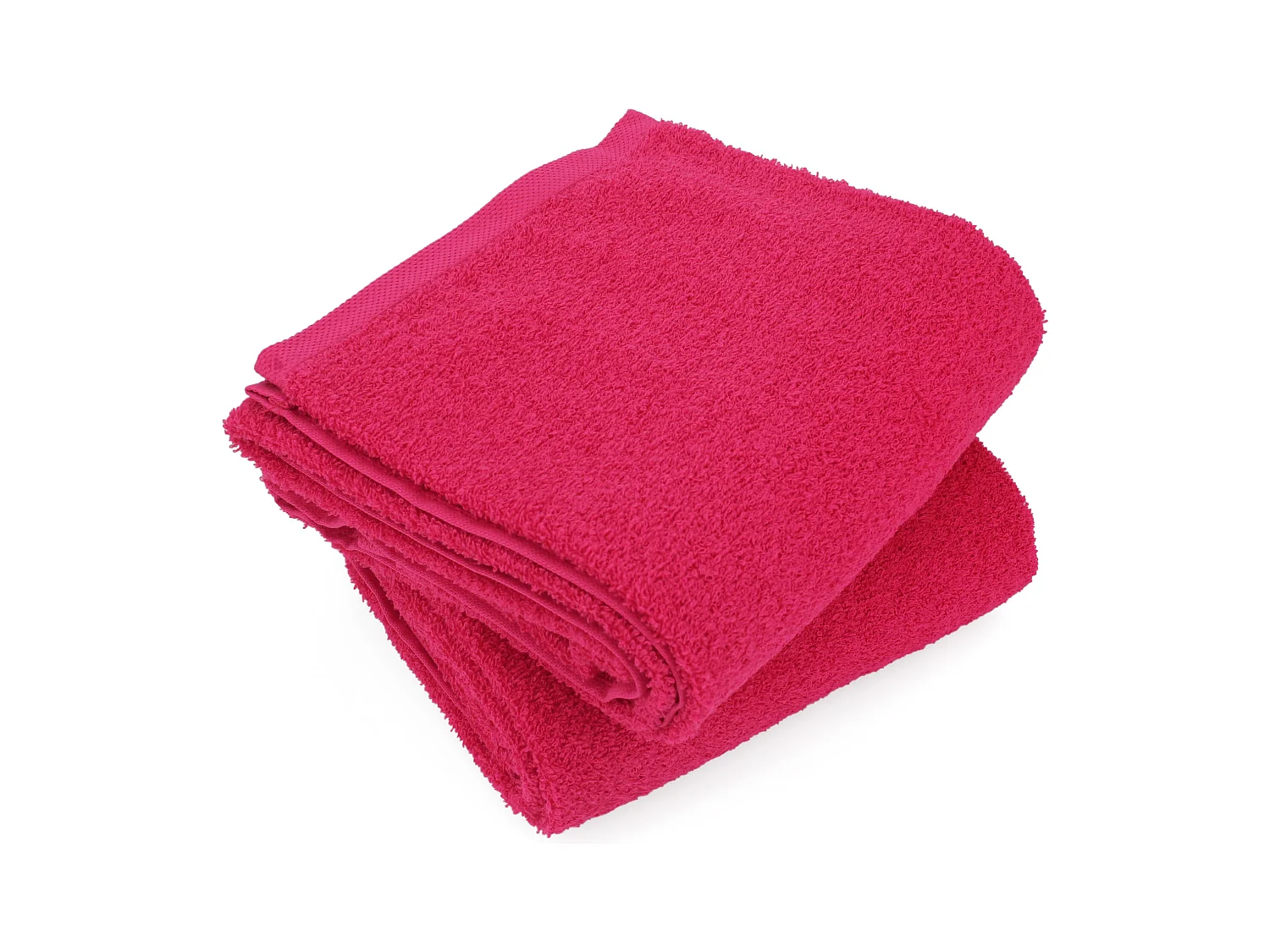 Lot de 2 draps de douche 70x130 cm ALPHA rose Fuschia