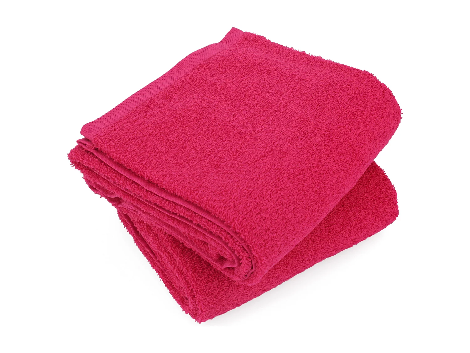 Lot de 2 draps de douche 70x130 cm ALPHA rose Fuschia