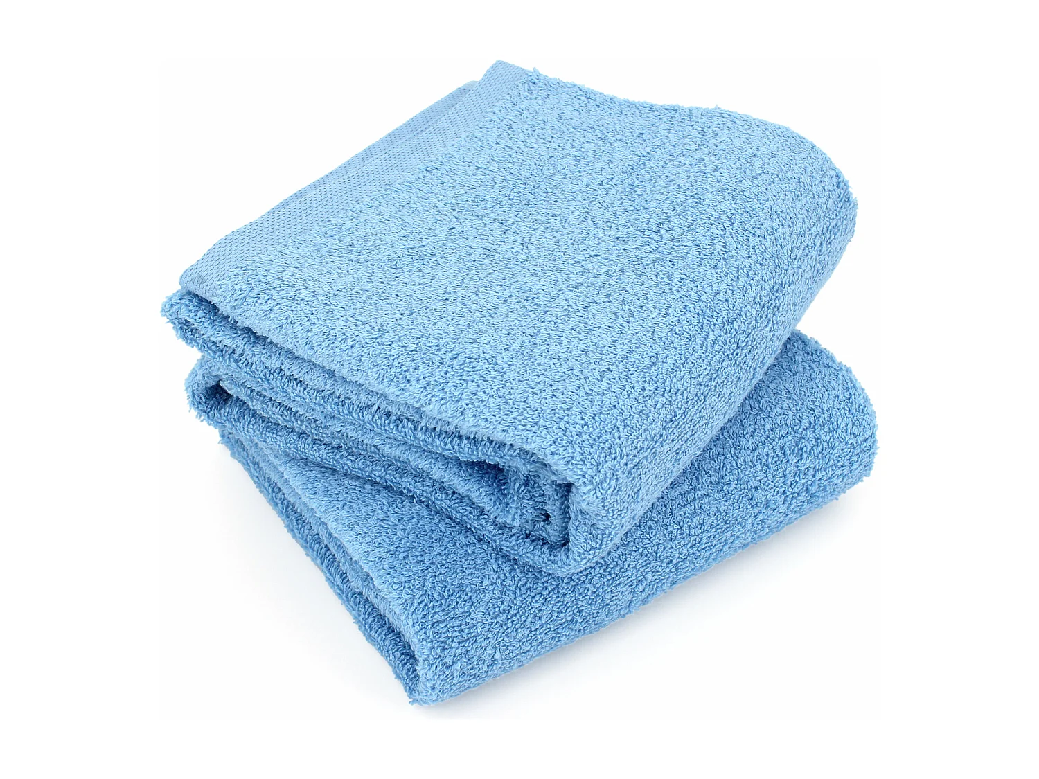 Lot de 2 draps de douche 70x130 cm ALPHA bleu Ciel