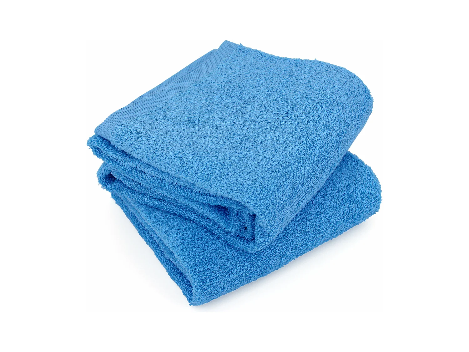 Lot de 2 draps de douche 70x130 cm ALPHA bleu Turquoise