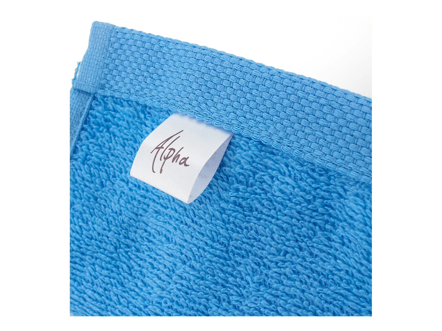 Lot de 2 draps de douche 70x130 cm ALPHA bleu Turquoise