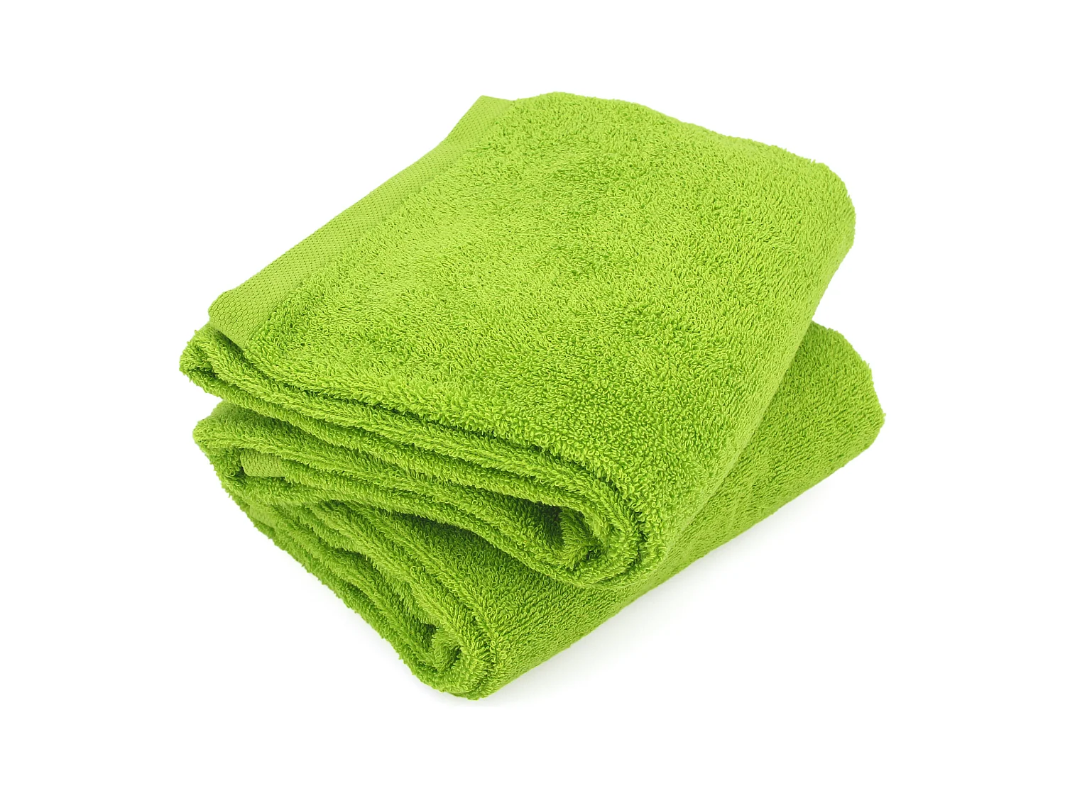 Lot de 2 draps de douche 70x130 cm ALPHA vert Pistache