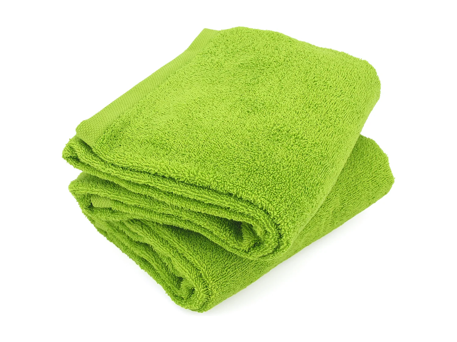 Lot de 2 draps de douche 70x130 cm ALPHA vert Pistache
