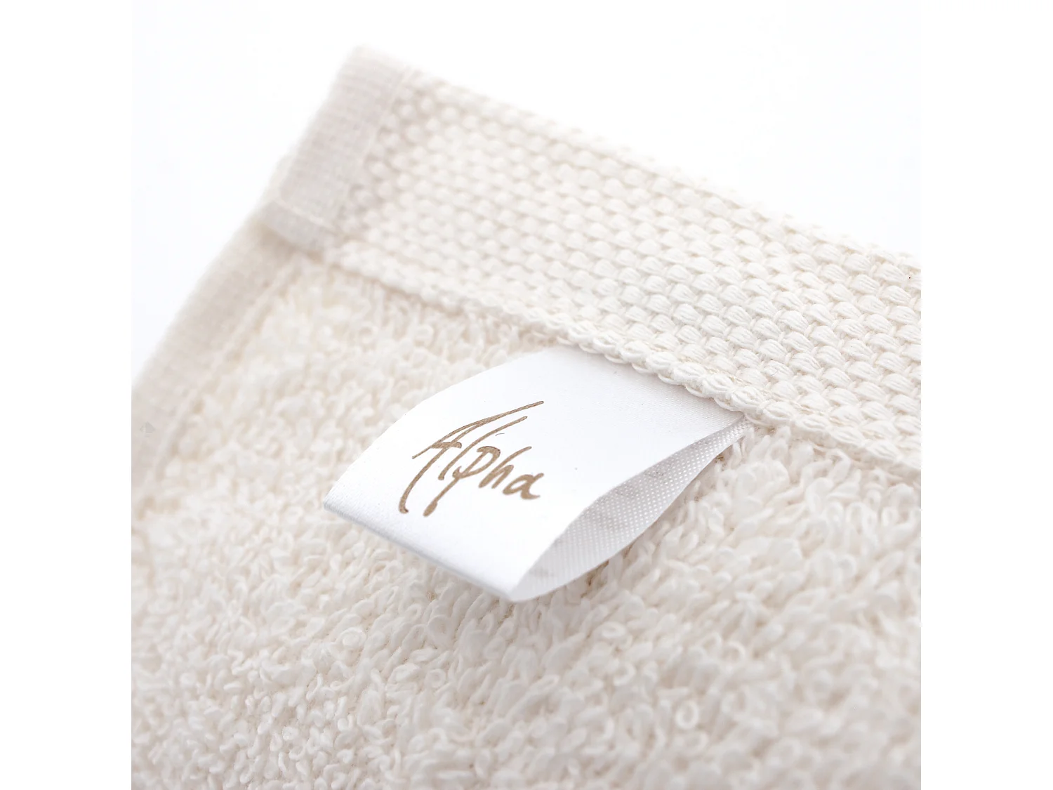 Lot de 2 draps de douche 70x130 cm ALPHA ivoire