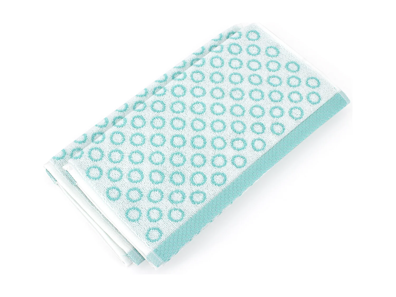 Lot de 2 serviettes invité 33x50 cm GRAPHIC CIRCLE bleu