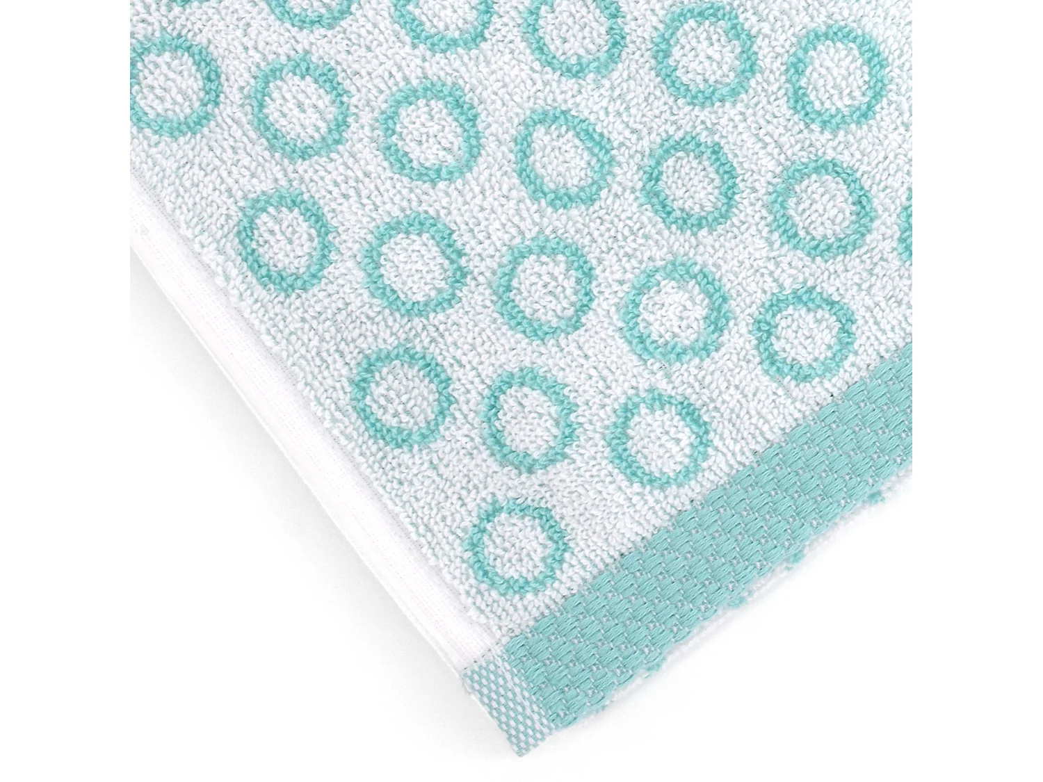 Lot de 2 serviettes invité 33x50 cm GRAPHIC CIRCLE bleu