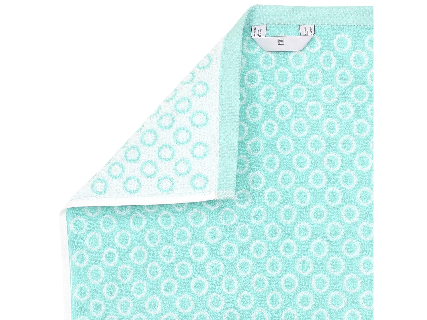 Lot de 2 serviettes invité 33x50 cm GRAPHIC CIRCLE bleu