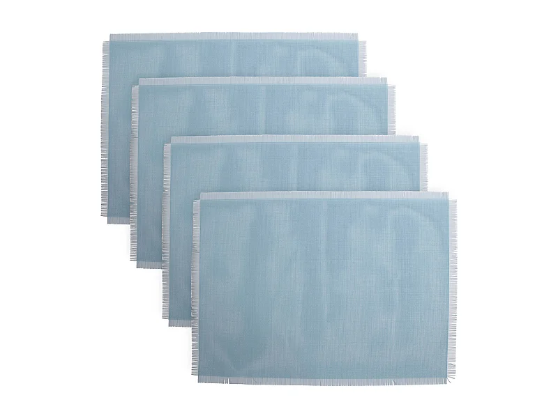 Lot de 4 sets de table FRANGE Bleu