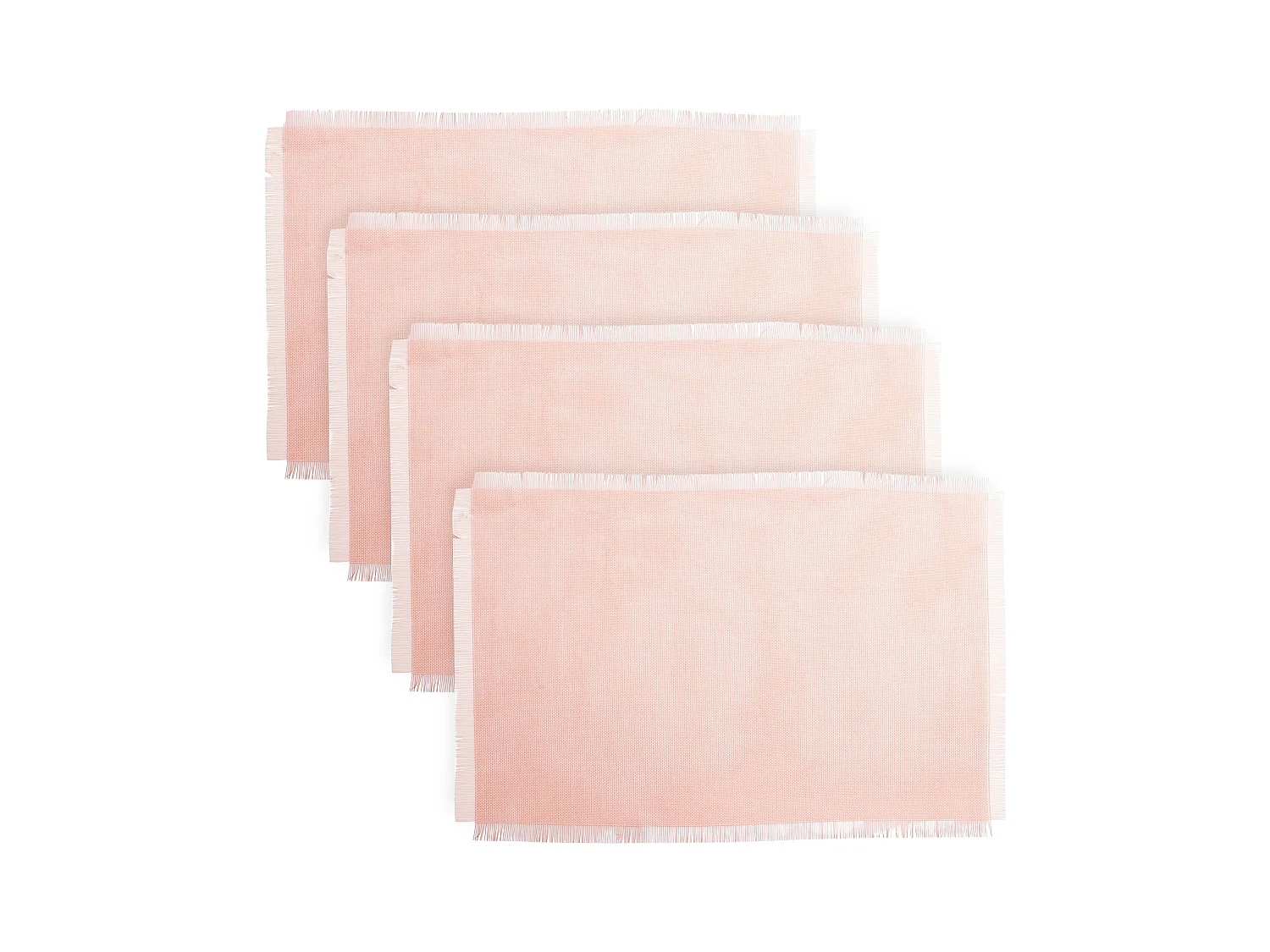 Lot de 4 sets de table FRANGE Rose