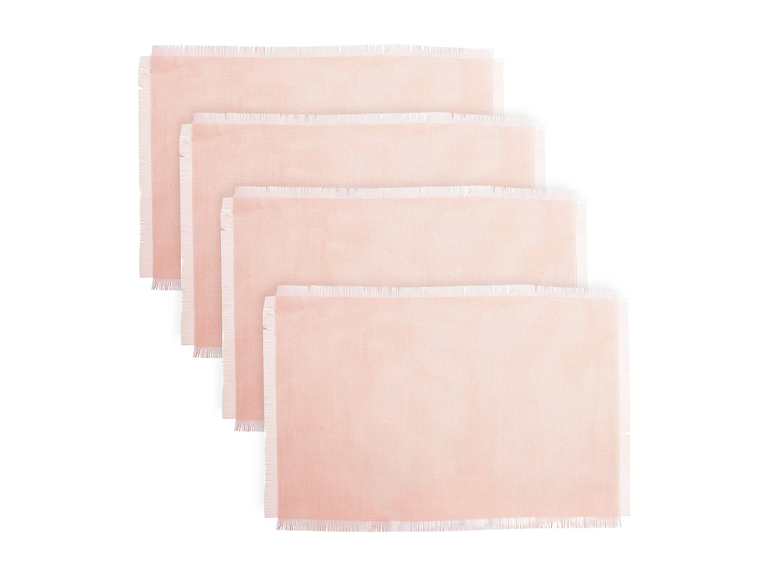 Lot de 4 sets de table FRANGE Rose