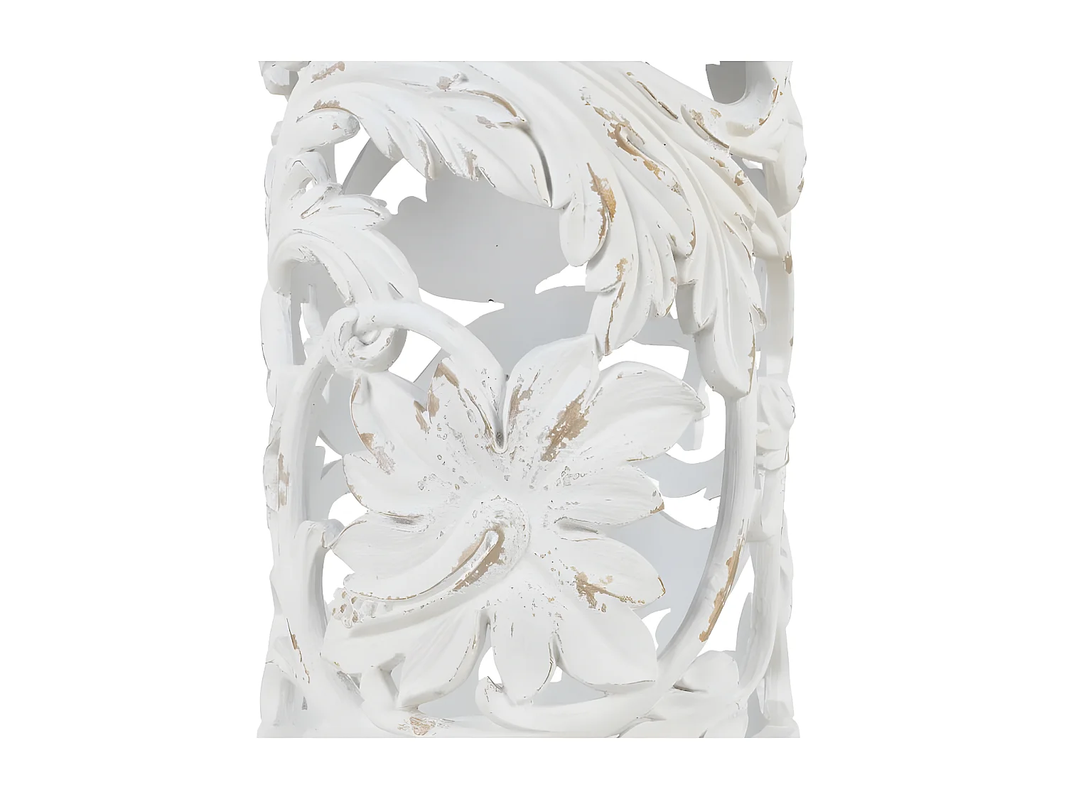 Table basse ronde Bois/Blanc Taille S - ANEMONE